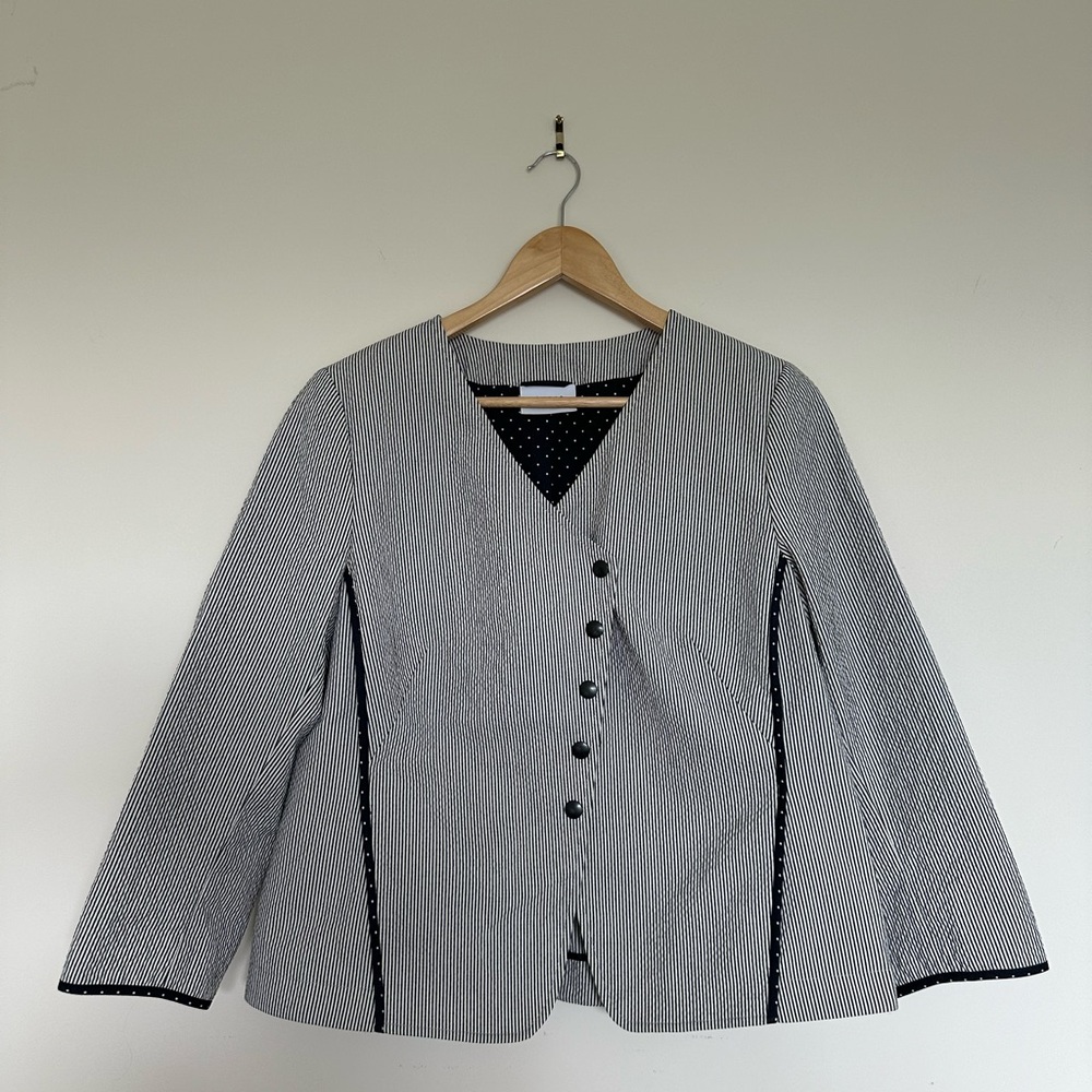 Akris Punto Women's Jacket Chore Print Button
